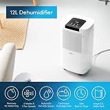 Emperial 12L Dehumidifier Digital Display Sleep Mode Laundry Drying Timer 24Hr view 4