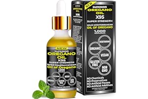 SUPERIOR FULVIC HUMIC X935 Organic Oregano Oil Drops - 1,000 Servings, 12 Month Supply, Wild Oil of Oregano 9X Carvacrol, Immune & Digestive Support, Non-GMO, Food Grade Herbal Supplement, Alternative to oil of Oregano Tincture