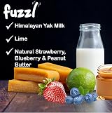 Fuzzl Himalayan Yak Chews for Dogs 3 Pack Peanut Butter Strawberry Blueberry view 7
