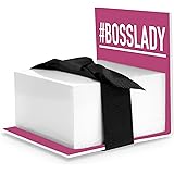 Sticky Notes Holder, BossLady, Pink (Boss Lady Gift)