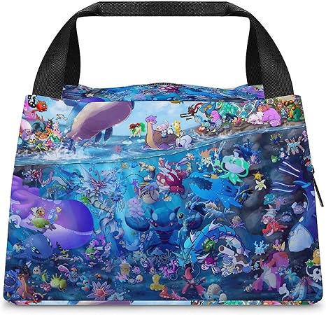 Amazon ポケモン 保冷 がま口 ランチバッグ ブラック お弁当箱 保温 保冷バッグ ファスナー付き コンパクト お弁当袋 ソフトクーラーバッグ トート エコバッグ ランチバッグ ランチ巾着 ランチベルト オンライン通販