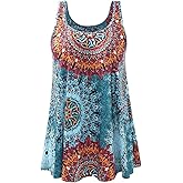 Vislivin Tank Top for Women with Built in Bra Loose Fit Tanks Flowy Plead Camisole for Workout Travel
