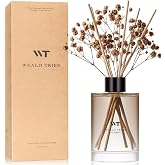 Coconut &amp; Vanilla Reed Diffuser Set for Bathroom Air Fresheners Shelf Decor | 6.7 fl oz Scent Diffuser With Sticks Fragrance Oils House Bedroom Office Room Decor