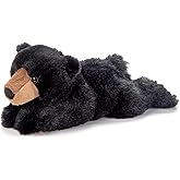 The Petting Zoo Bubba Black Bear Stuffed Animal Plushie, Gifts for Kids, Wildlife Animals, Black Bear Plush Toy, 18 inches