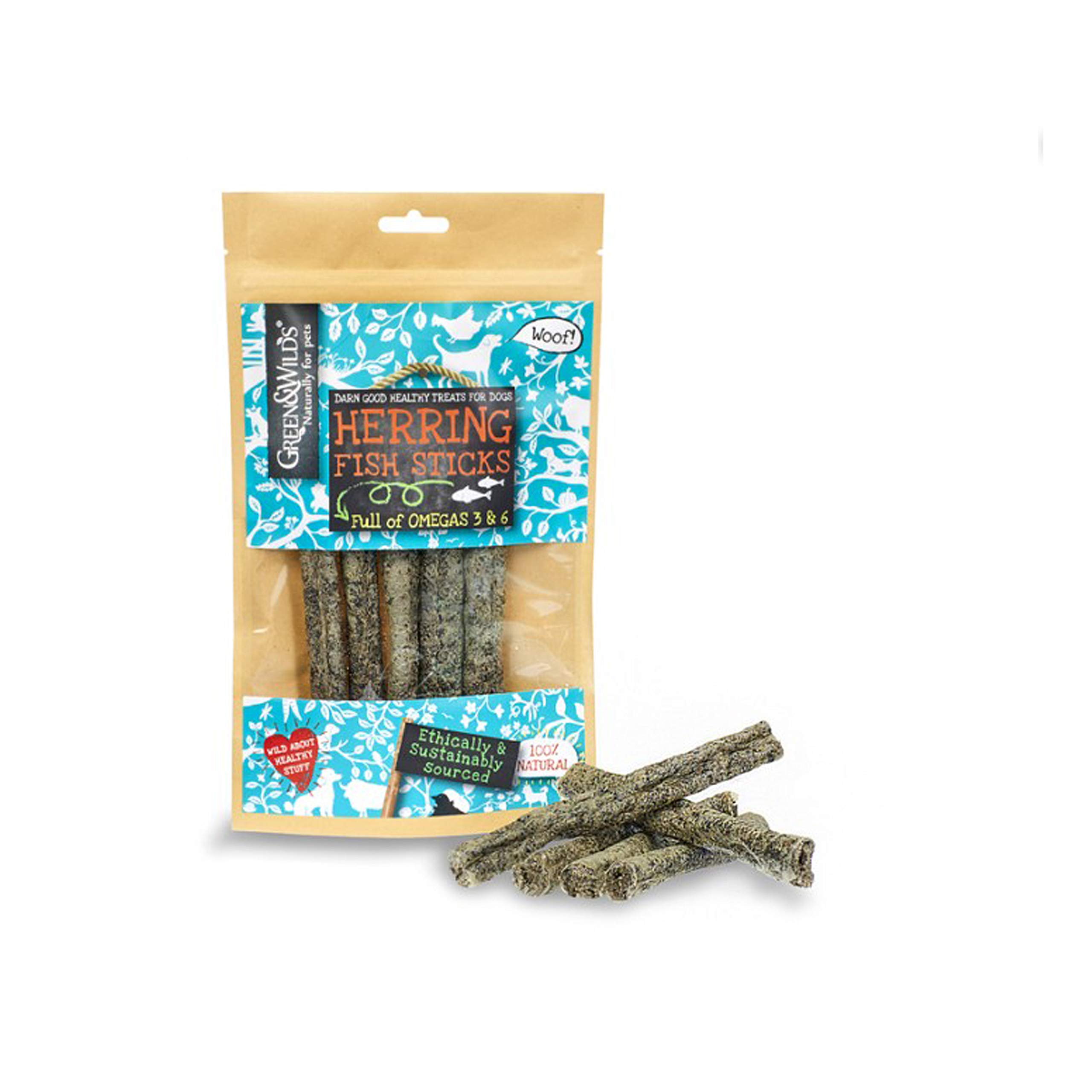 Green & Wilds Eco Dog TREATS - Herring Fish Sticks