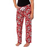 MJC Womens Disney's Minnie Mouse Plush Red Polka Dot Loungepant