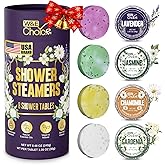 W&E Choice Shower Steamers Aromatherapy 8 Counts, Christmas Gifts for Women, Shower Bombs with Natural Essential Oils for Daily Relaxation & Stress Relief, Birthday Gifts for Wife, Mom