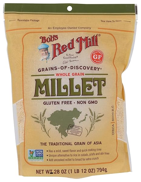 BOB’S RED MILL WHOLE GRAIN MILLET, 28OZ (PACK...