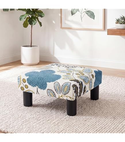 Joveco Small Foot Stool Ottoman, Faux Leather Foot Rest Footstool, M Joveco Small Foot Stool Ottoman, Faux Leather Foot Rest Footstool, M
