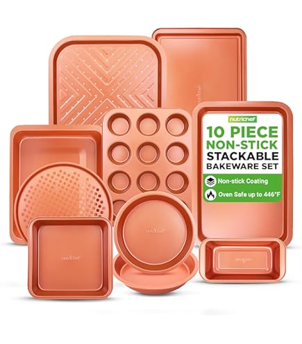 HONGBAKE Jelly Roll Pan 15x10 y Half/Quarter/Jelly Roll Juego de ban