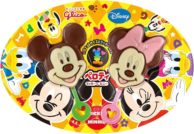 Amazon 江崎グリコ ペロティ ミッキー ミニー 19g 12個 江崎グリコ チョコレート菓子 通販