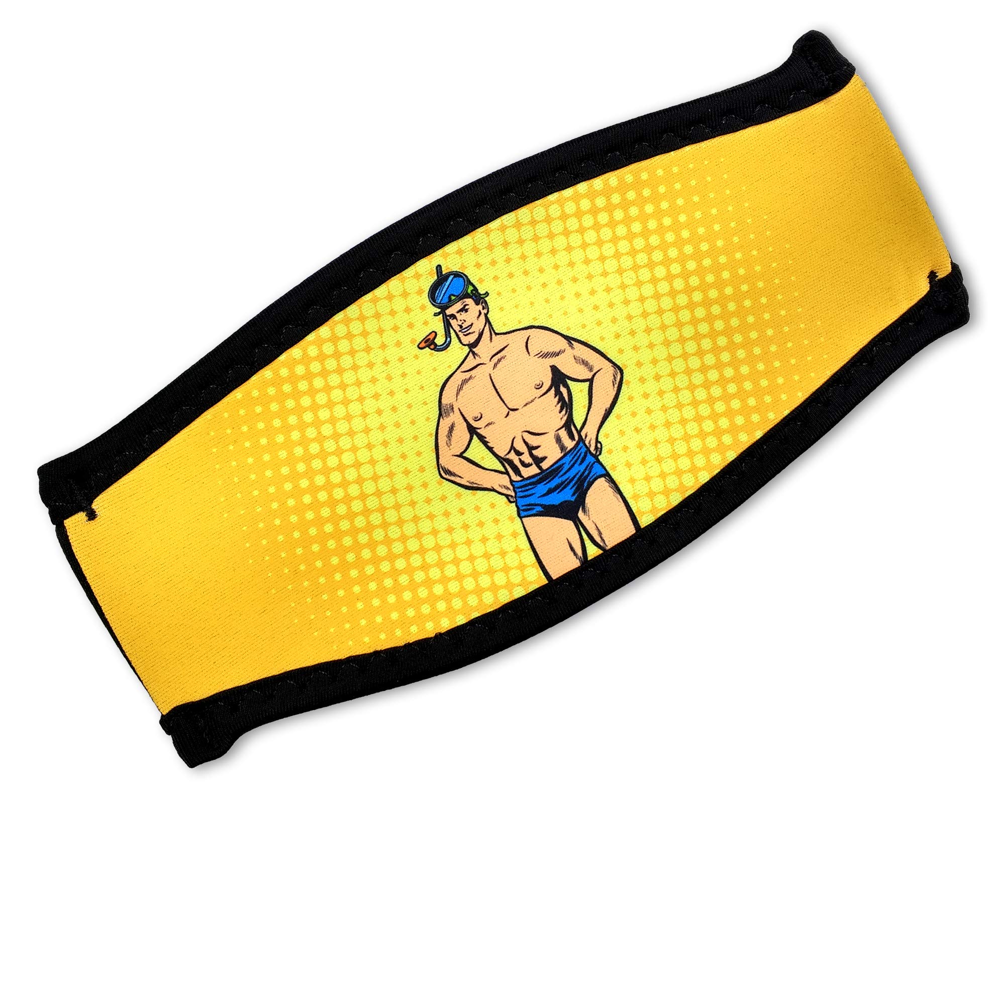 Flow Scuba Gear - Neoprene Cover for Dive and Snorkel Mask Strap (Mr. Scuba)