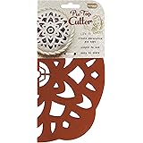 Talisman Designs Pie Top Cutter | 10-Inch | Red | Pie Crust Cutter | Pie Decorating Tools | Pie Pastry Cutter | Pie Baking Ac