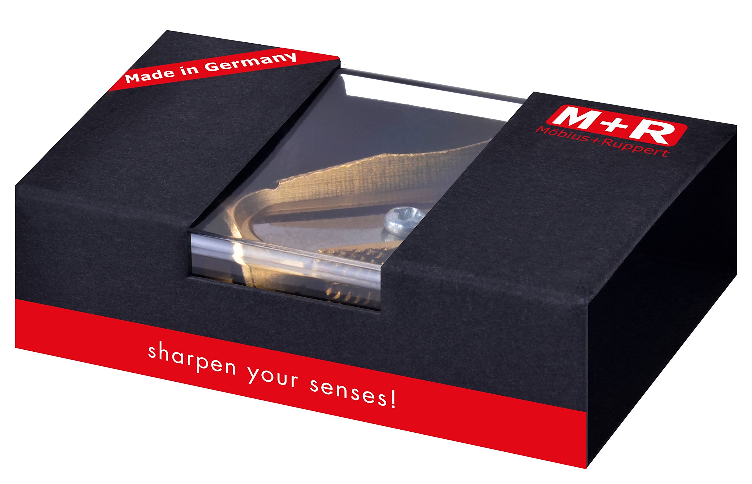 M + R 706010000 Pollux Sharpener, Simple Brass Gift Packaging