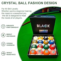 HMQQ Billiard Balls Set 2-1/4" Regulation Size Pool