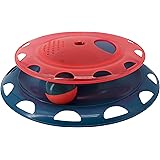 Catstages Catnip Chase Interactive Ball Track Cat Toy, Red and Blue