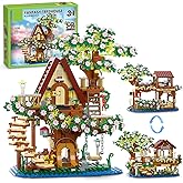 Vziimo 3 in 1 Cherry Blossom Treehouse Building Set, Ideas Flower Tree House Set for Adults, Collectible Creative Sakura Garden Toys Gifts for Teens 14+ (995 PCS)