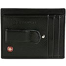 Alpine Swiss Mens Money Clip Genuine Leather Minimalist Slim Front Pocket Wallet