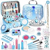 INNOCHEER Kids Makeup Kit for Girl Toys, Frozen Makeup Set for Girls, Real Washable Makeup Kit for Girls, Birthday Christmas
