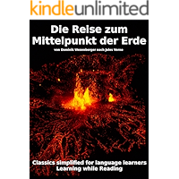 Learn German : Classics simplified for Language Learners: Die Reise zum Mittelpunkt der Erde (German Edition) book cover