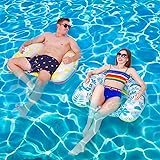 Pool Floats, PJF 2 Pack Inflatable River Tube Float