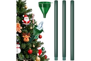JOEWUZUN 51" Christmas Tree Watering Funnel with Hose of Plastic Longer Christmas Tree Watering Device, Xmas Plant Watering Tool for Indoor Plants Spill-Free, Adjustable 3-Section Design