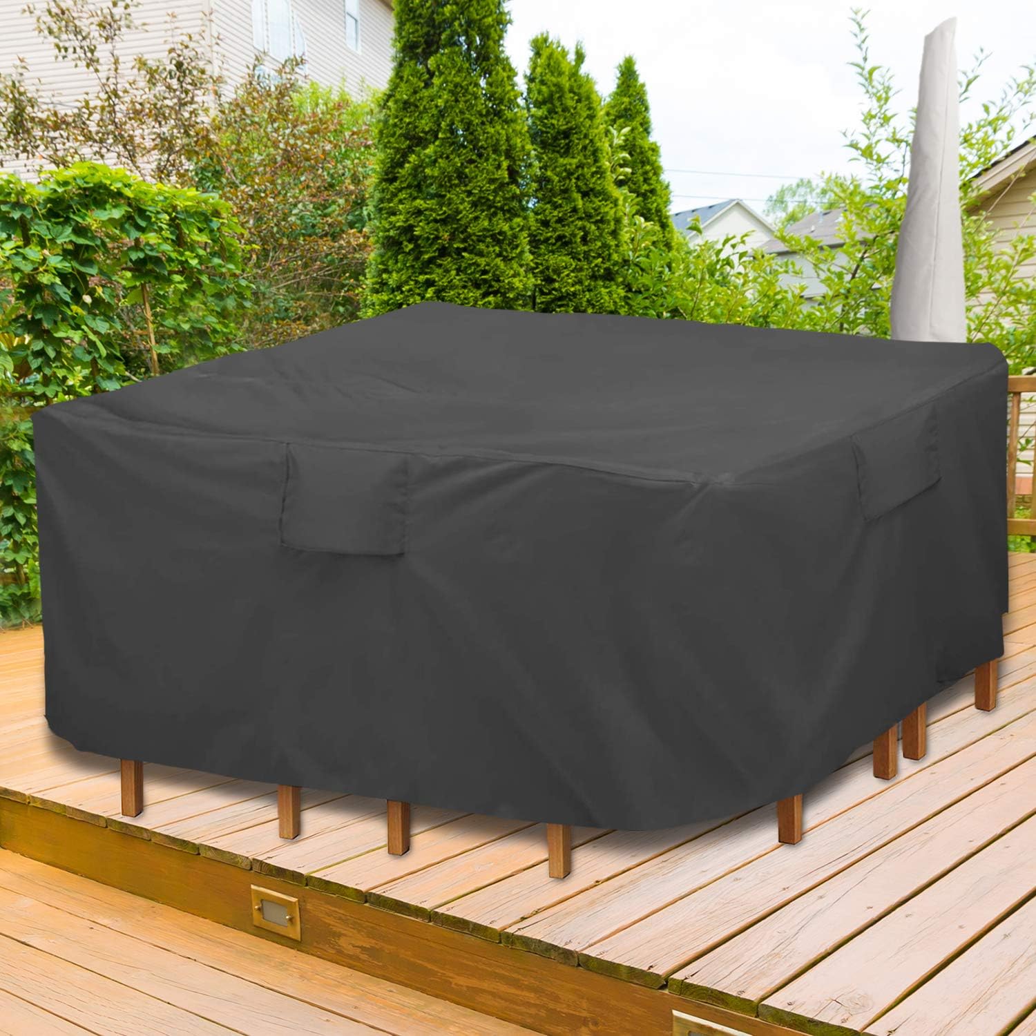 GARDRIT Upgraded Patio Furniture Covers, 100% Waterproof Square Patio Table Cover, 54