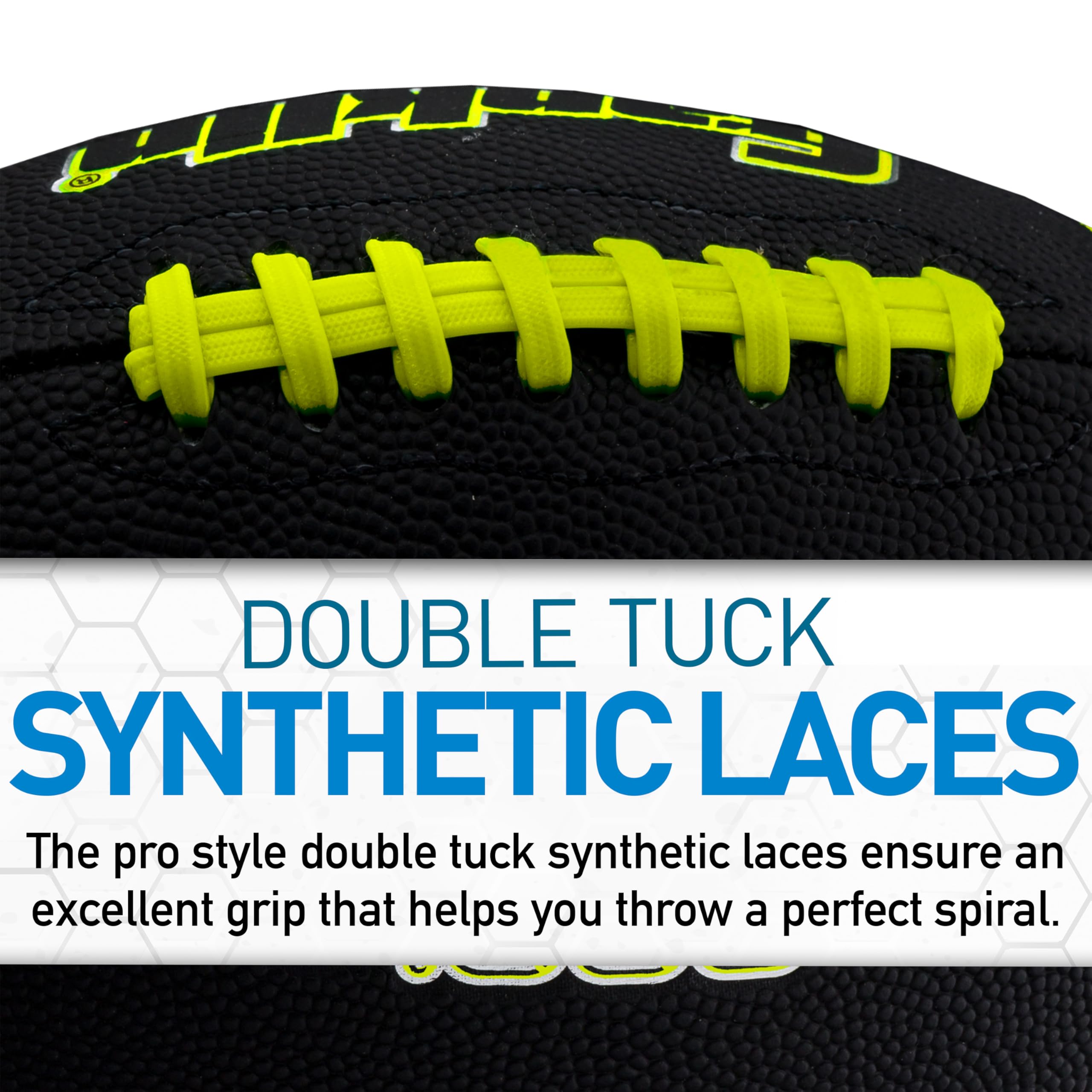 Franklin Sports Youth + Adult Footballs - Extra Grip 1000 Official Size, Junior + Pee Wee Kids - 1 + 12 Packs