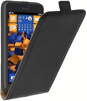mumbi PREMIUM Leder Flip Case für Microsoft Lumia 640 XL Tasche