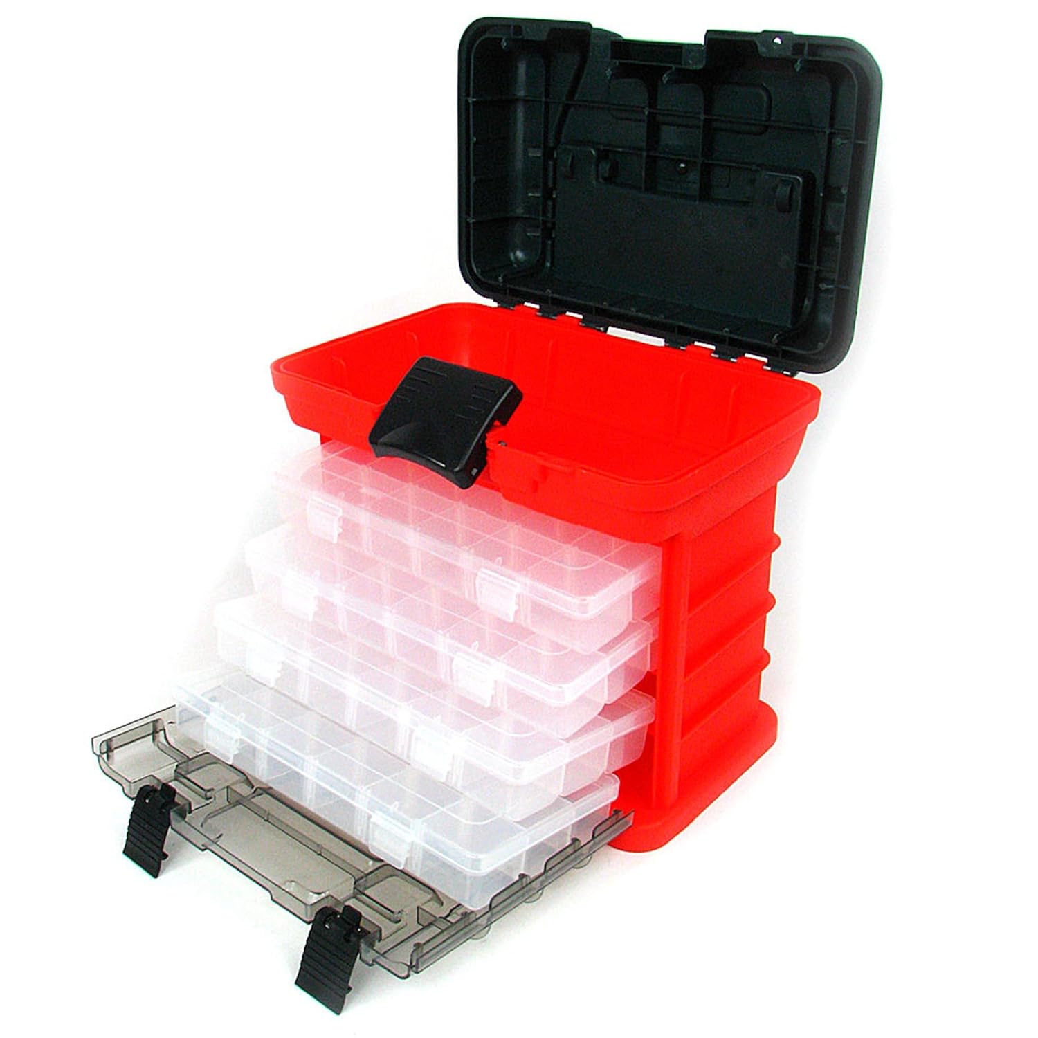 Stalwart 753182A 11 Rack System Tool Box with 4 Organizers Tool Boxes