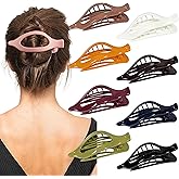 Sunolga 8PCS Flat Hair Clips for Women Matte Hair Claw Clips for Thick & Thin Hair No-Slip Hair Clips Strong Hold French Duckbill Styling Accessories