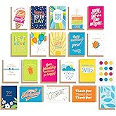 American Greetings 20-Count All Occasions Card Bundle with Envelopes- Birthday, Congrats, Baby, Anniversary, Wedding, Get Well, Support, Friendship, Thank You, and Sympathy