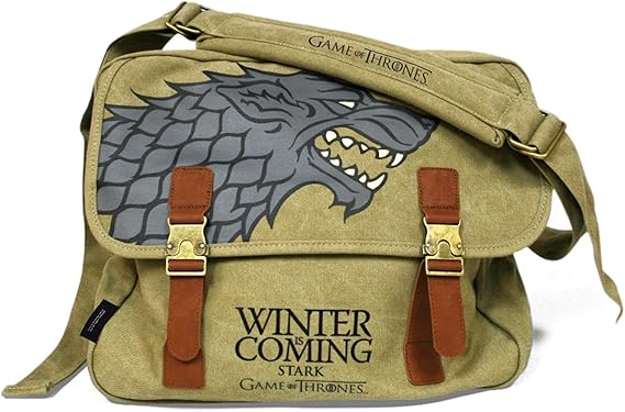 Amazon Co Jp ゲームの魂のメッセンジャーバッグスターク 冬が来ている Game Of Thrones Messenger Bag Stark Winter Is Coming 服 ファッション小物