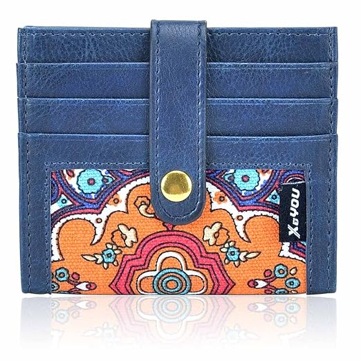 Front Pocket Wallet Credit Card Holder Card Wallet With Snap Bifold Card Case For Men Women