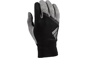 adidas Winter Performance VELOCITY Running Reflective Gloves, Black/Gray