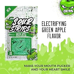 SOUR STRIPS Apple Flavored Sour Candy