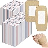 200Pcs Large Adhesive Bandages, Wounds Care Bandages Flexible Fabric Adhesive Bandages, Adhesive Bandages Bulk for First Aid 