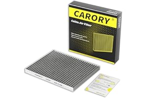 CARORY Cabin Air Filter w/Activated Carbon for Some 2008-2018 Chevy, GMC, Hyundai, Kia, Saturn Models – Equinox, Sonata, Terrain, Santa Fe, Sedona, Captiva Sport, Vue, Azera, Santa Fe Sport, and More