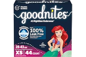 GoodNites Bedtime Pants for Girls, Size Extra Small