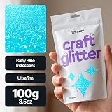 Hemway Baby Blue Iridescent Glitter 100g Ultrafine Craft Resin Nail view 2