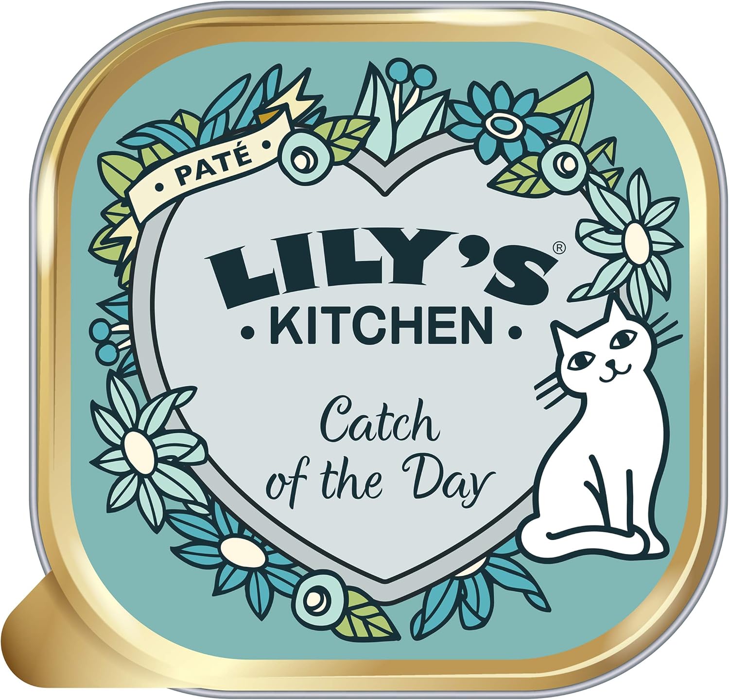Lily's Kitchen Natural Adult Wet Cat Food Trays, Catch of the Day Salmon & Chicken Smooth Paté