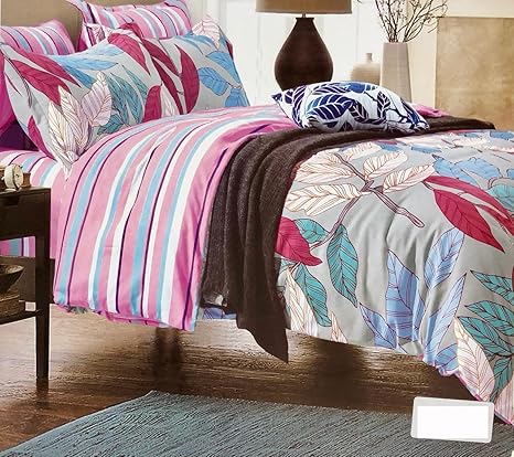 Eva Comforter Set With King Size Bedsheet 2 Pillow Covers Size