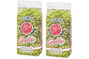 Camellia Brand Dried Green Split Peas – Premium Non-GMO Split Peas for Hearty Split Pea Soup, Stews, Purees, and Plant-Based Meals – Gluten-Free, High Protein, Vegan & Vegetarian Friendly, 1 Pound (Pack of 2)
