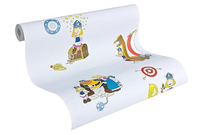 Kids Best Friend Tapete - Material: in hellblau, bunt (Nr. 1506-6881)