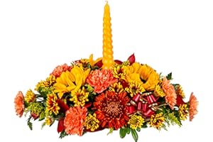 Autumn Blessings | Fresh Fall Flowers Centerpiece for Autumn | Perfect for Thanksgiving Table | Arabella Bouquets | Flowers for Delivery