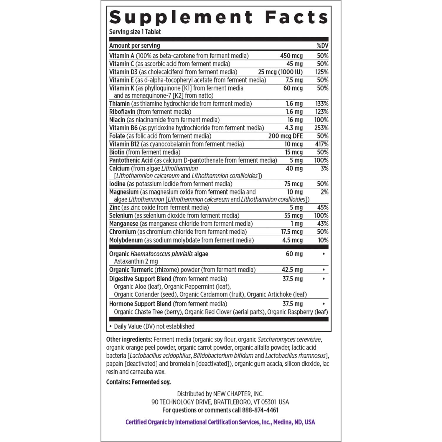 New Chapter Multivitamin for Women 50 Plus Every Woman's One Daily 55