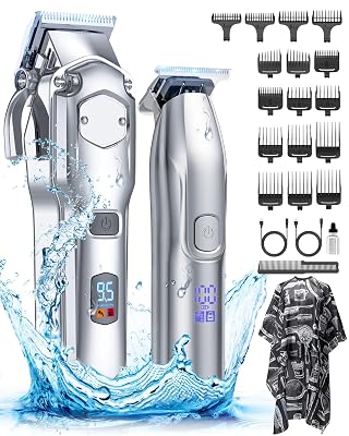 Romanda Clippers and Trimmers Set, Hair Clippers for Men Cordless,Mens Clippers and Grooming Set,Barber Clippers Set