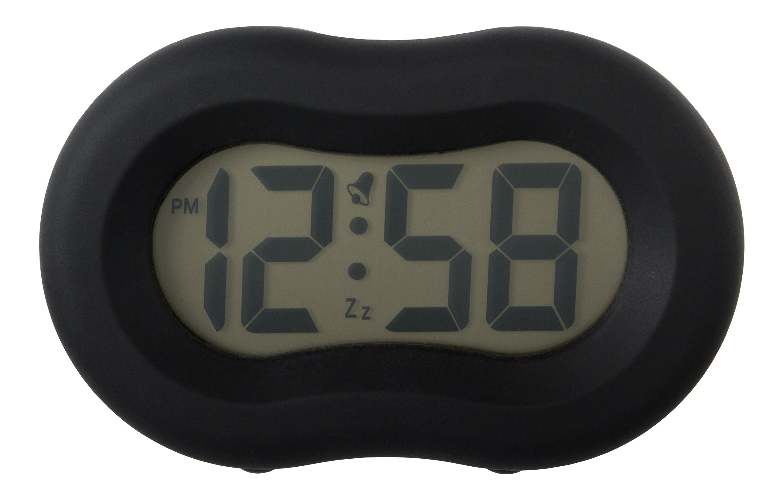 Acctim 15113 Vierra Alarm Clock, Black, Silicone, One Size