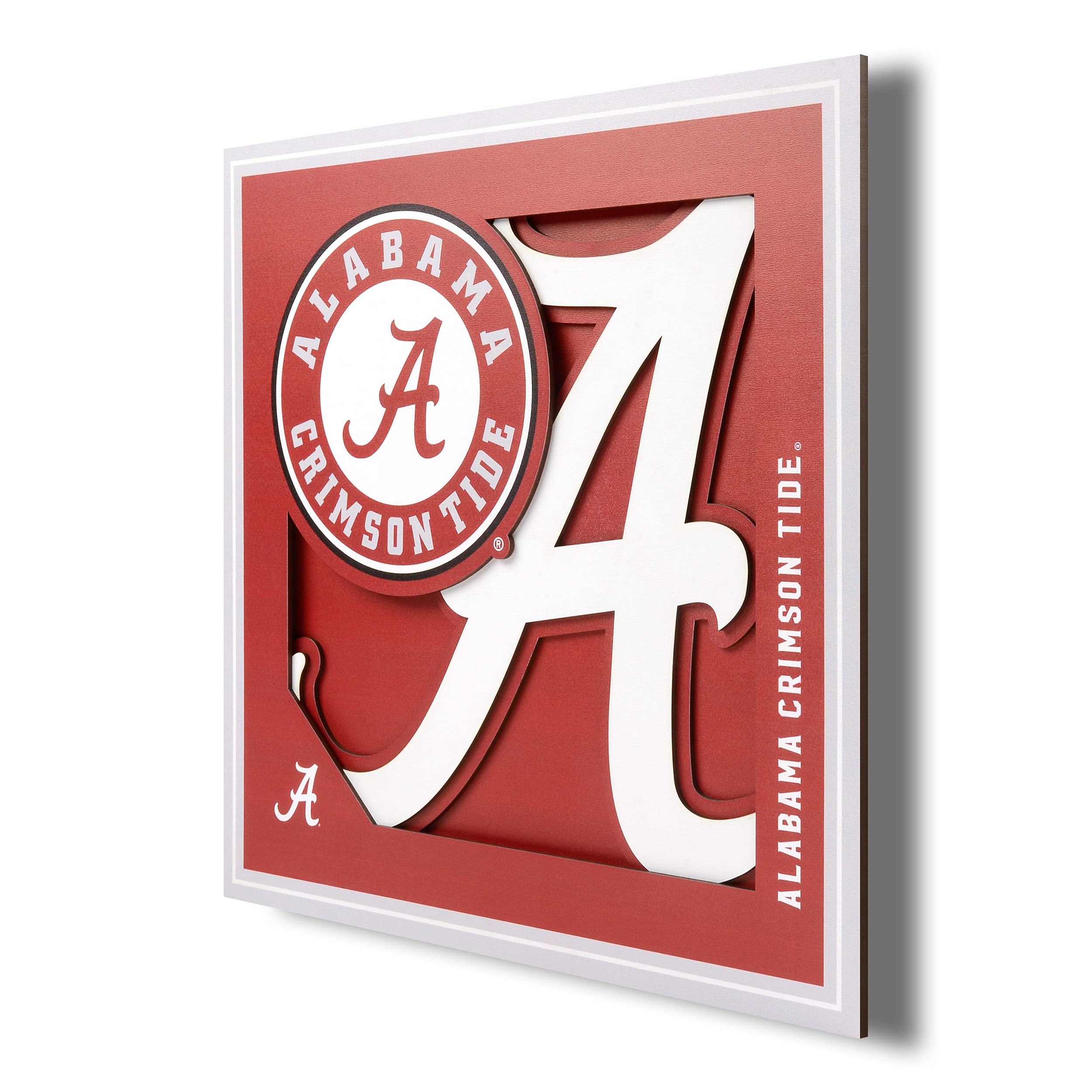 Photo 1 of YouTheFan NCAA Alabama Crimson Tide 3D Logo Series Wall Art - 12x12