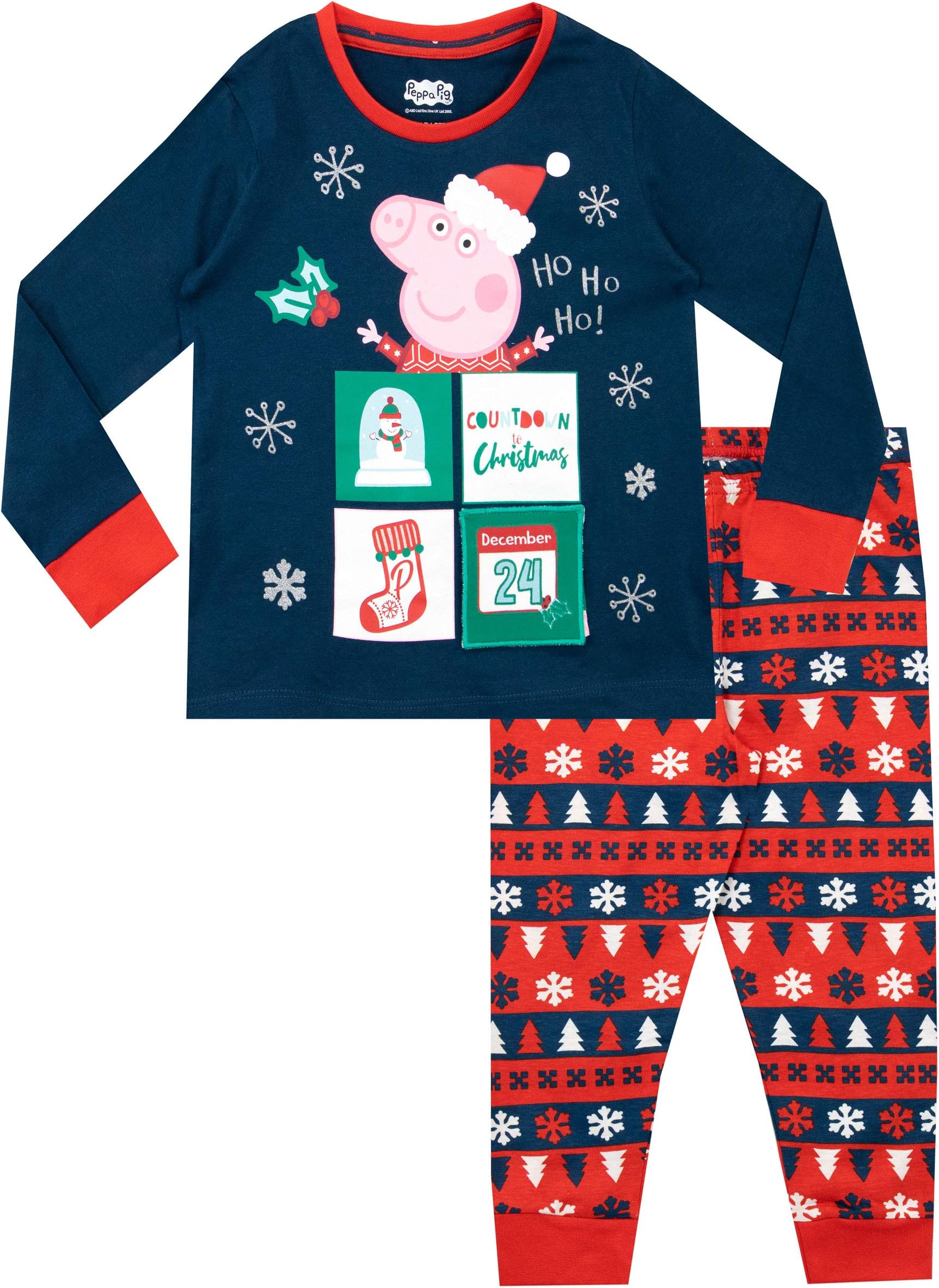 Peppa Pig Girls Christmas Pyjamas